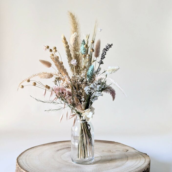 Petit bouquet de fleurs séchées naturelles pour décoration d’intérieur, Adélie 3